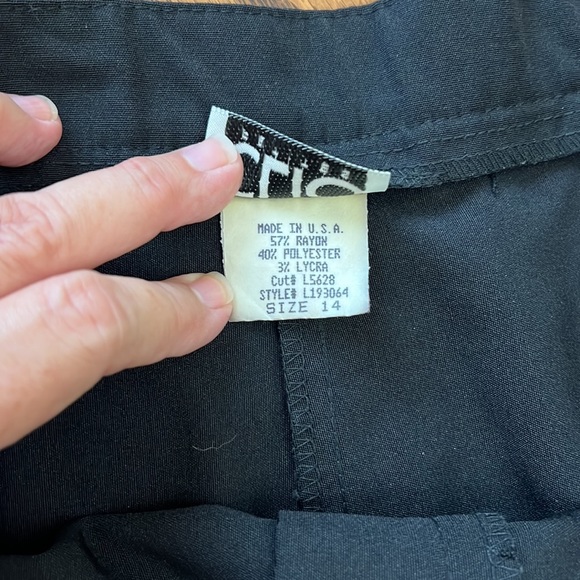 Clio Black Trouser Pants High Rise Size 14 Petite - Picture 8 of 8